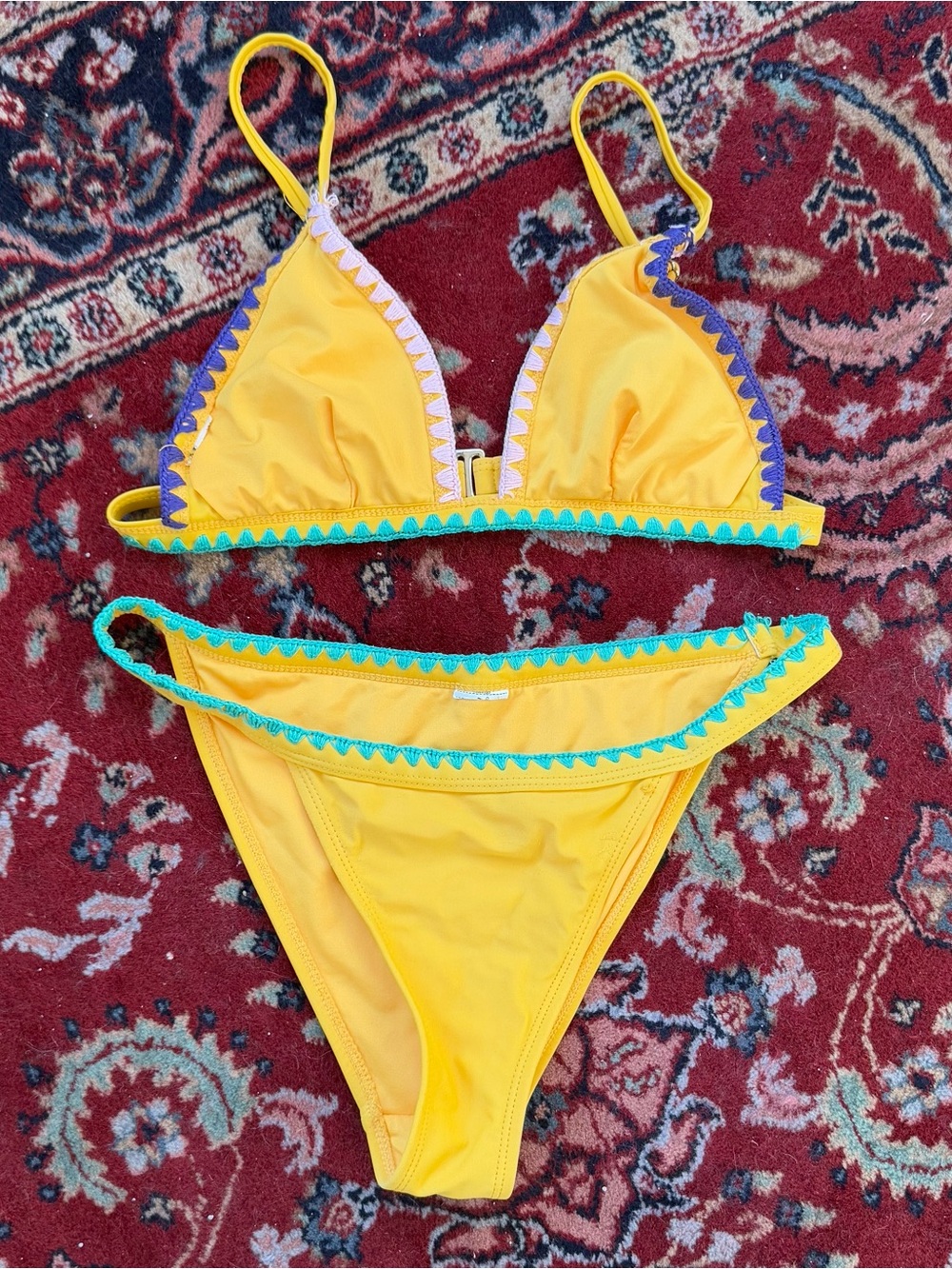Forever 21 yellow bikini